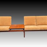 Modular teak sofa, Scandinavian vintage 1960s