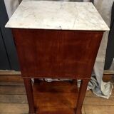 Bedside with wheels in walnut period Louis Philippe