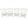 Set of 4 vintage Scandinavian chairs in solid wood.