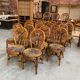 Suite de 12 chaises vintages