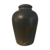 Vintage covered sandstone vase