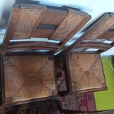 Set of 6 Art Deco oak chairs