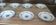 Set of 6 antique deep plates in Limoges porcelain by Jean Boyer.