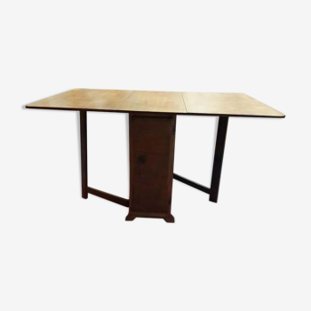 Table pliante avec rangement, années 50