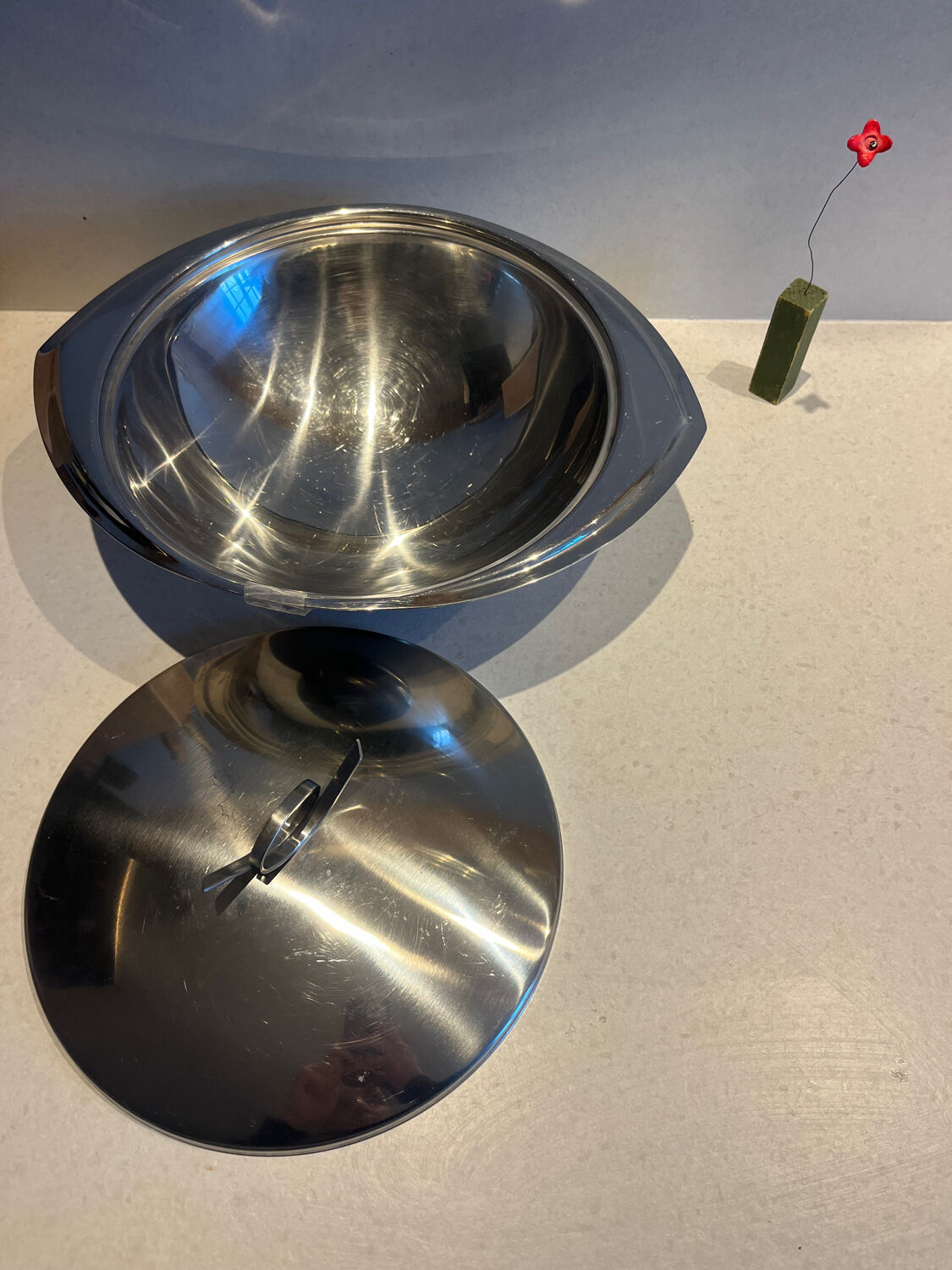 Chrome soup tureen Guy Degrenne