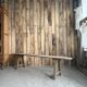 Old farmhouse bench in solid pine