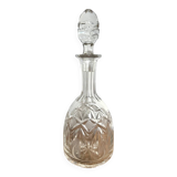 Small carafe and its chiseled glass stopper