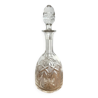 Small carafe and its chiseled glass stopper