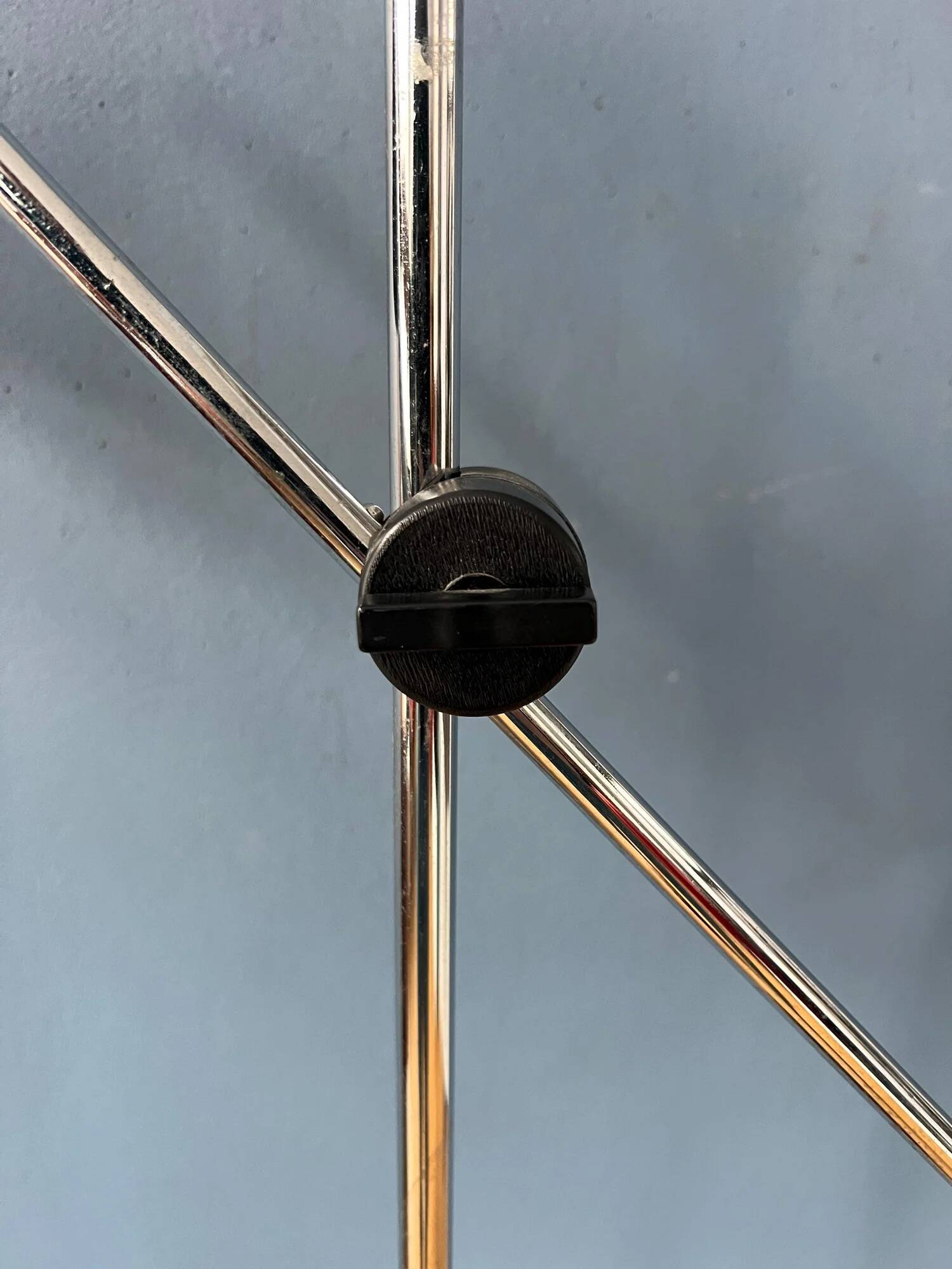 Vintage adjustable black floor lamp in style of Hoogervorst