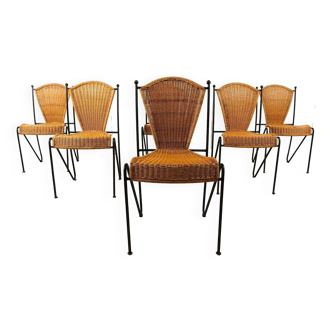 Chaises d'Appoint par Frederick Weinberg, 1960s, Set de 6