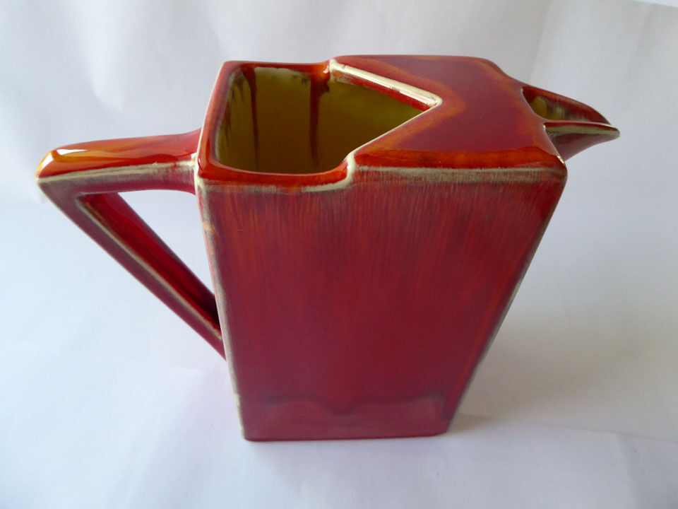 Modern red pitcher