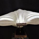 Liane Rougier lamp shell Benetier design 1970 in methacrylate