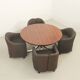 Set of four PS142 armchairs by Eugenio Gerli for Tecno, Italy, 1966.