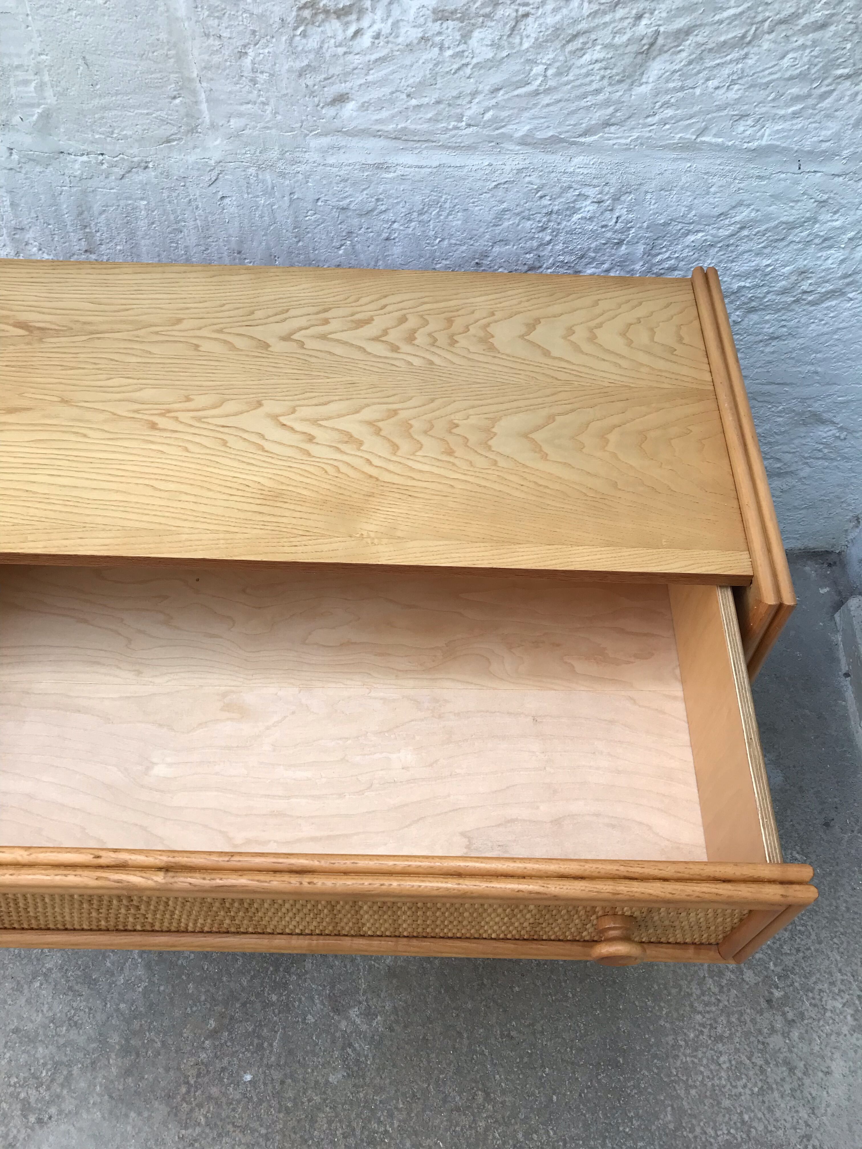 Rattan chest of drawers