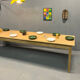 Table de ferme pieds fuseaux (300 cm x 90 cm)