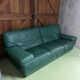 Roche Bobois living room green leather made in Italy