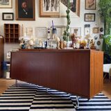 Teak veneer sideboard 80's