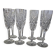 8 crystal champagne flutes from Saint-Louis – Florence model