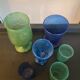 Series of vintage jar vases in bubbled glass paste from the 50s-60s
