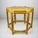 Table basse italienne en rotin, années 1960