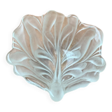 Vintage heavy floral glass bowl from Walther Glas, 1970s.