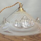 Pendant lamp glacier Ezan art deco 1930