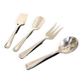 Cutlery for Mignardises in Silver Metal - Art Deco Argental Fork Spoon