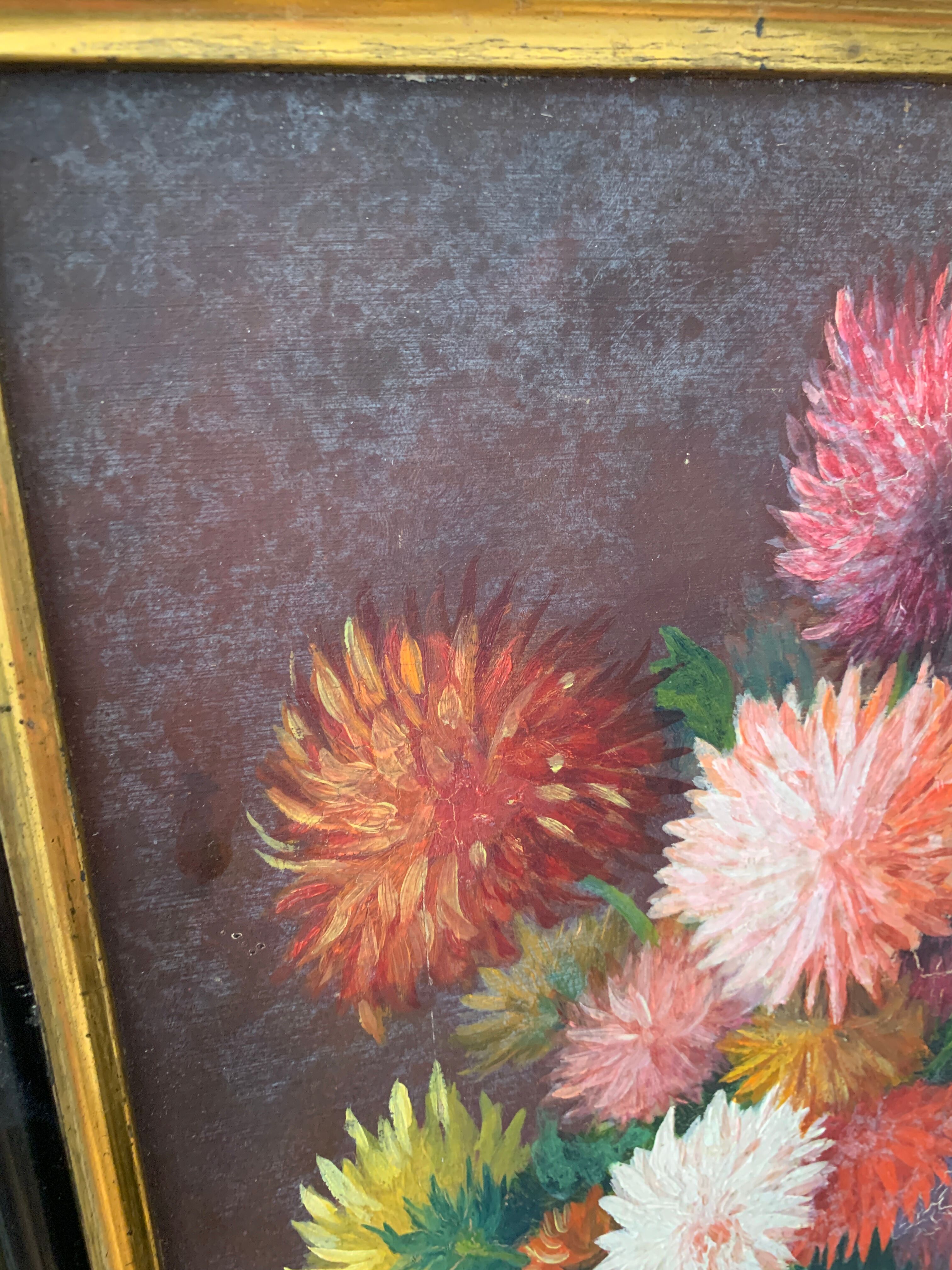 Ancient flower painting