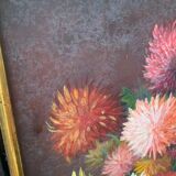Peinture de fleurs ancienne