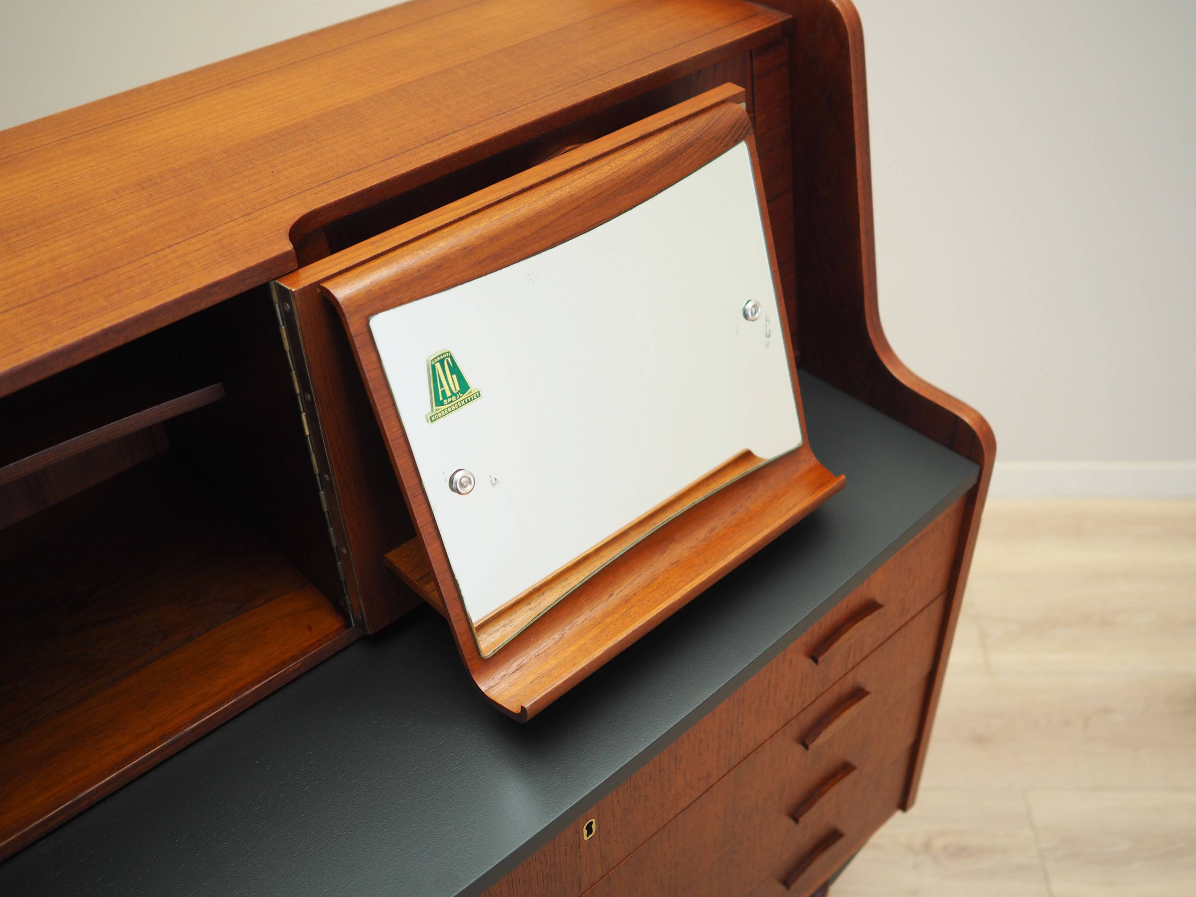 Teak secretary, Danish design, 1970s, production: Denmark