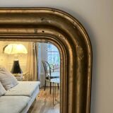 Gilded mirror, mercury glass - 62xH82cm