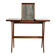 Scandinavian teak vanity table with integrated mirror, 1960s