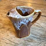 Enamelled ceramic pitcher from the 50s