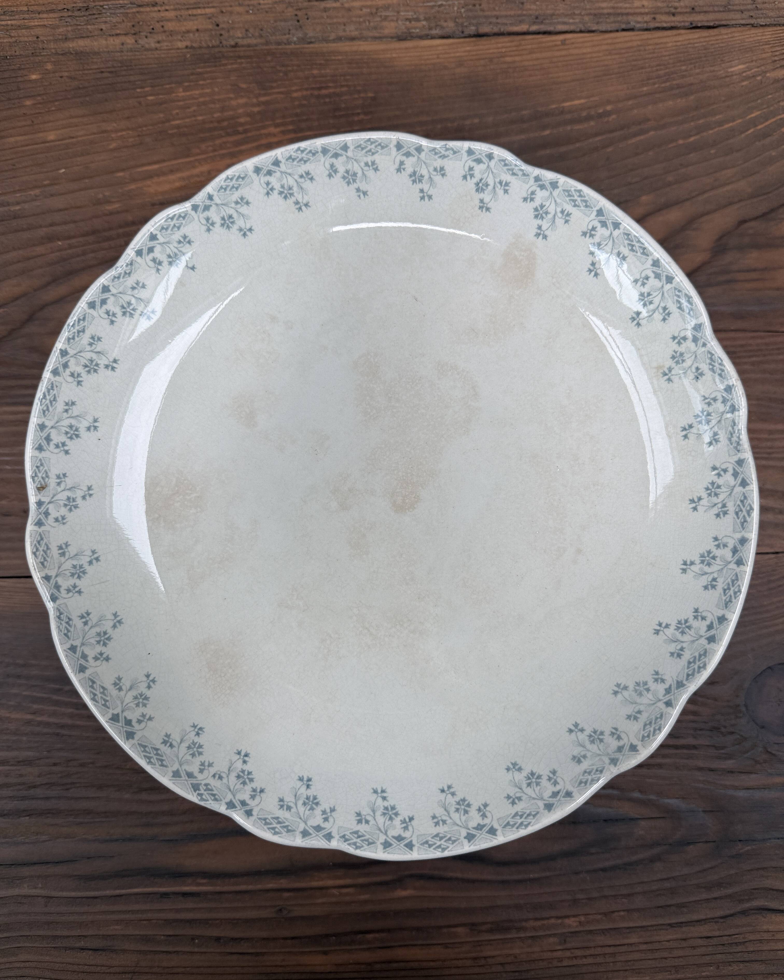 Large ironstone compotier Orchies Ceres