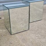 Sofa end cube mirror