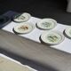 Set of 6 vintage Limoges porcelain plates with fish design.
