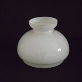French Vintage Set of 4 White Opaline Glass Lantern-Style Replacement Shade