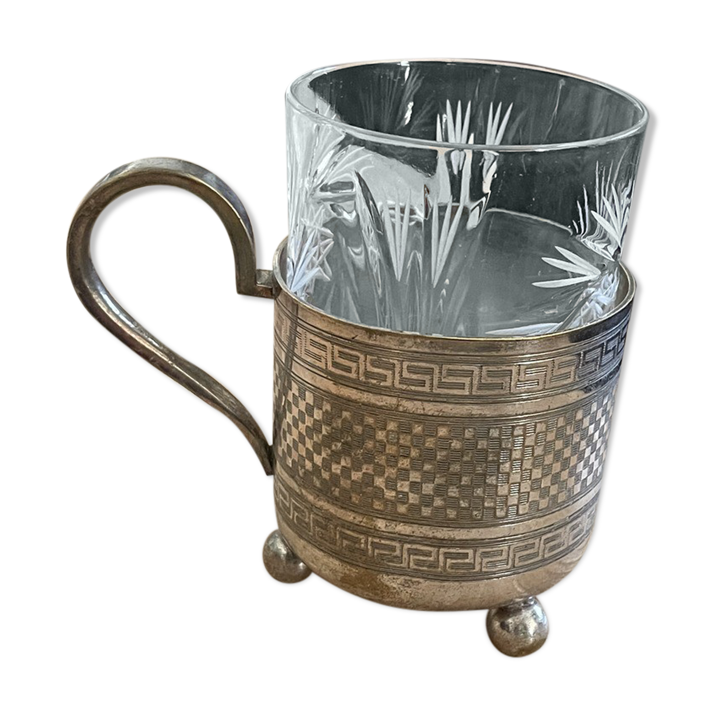 Glass and under old glass