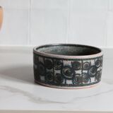 Vintage pottery with geometric patterns