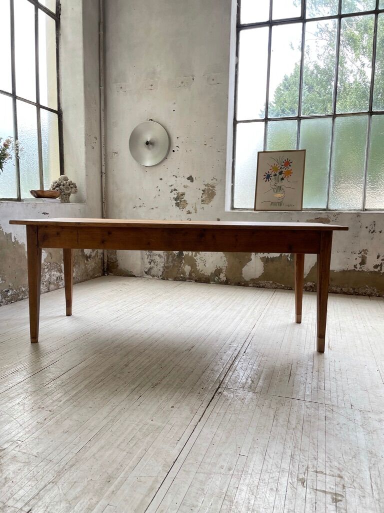 Farm table pine and walnut 2m