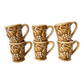Tasses , mugs en barbotine