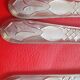 6 fourchettes à gâteaux en métal argenté