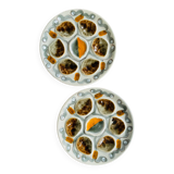 Set of 2 vintage oyster plates MBFA Pornic Amphitrite France