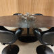 Vintage Eero Saarinen Knoll oval tulip marble dining table