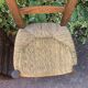 Set of 4 handcrafted rush chairs in solid oak.