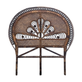 Vintage rattan headboard
