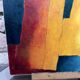 Oil on canvas "Village"