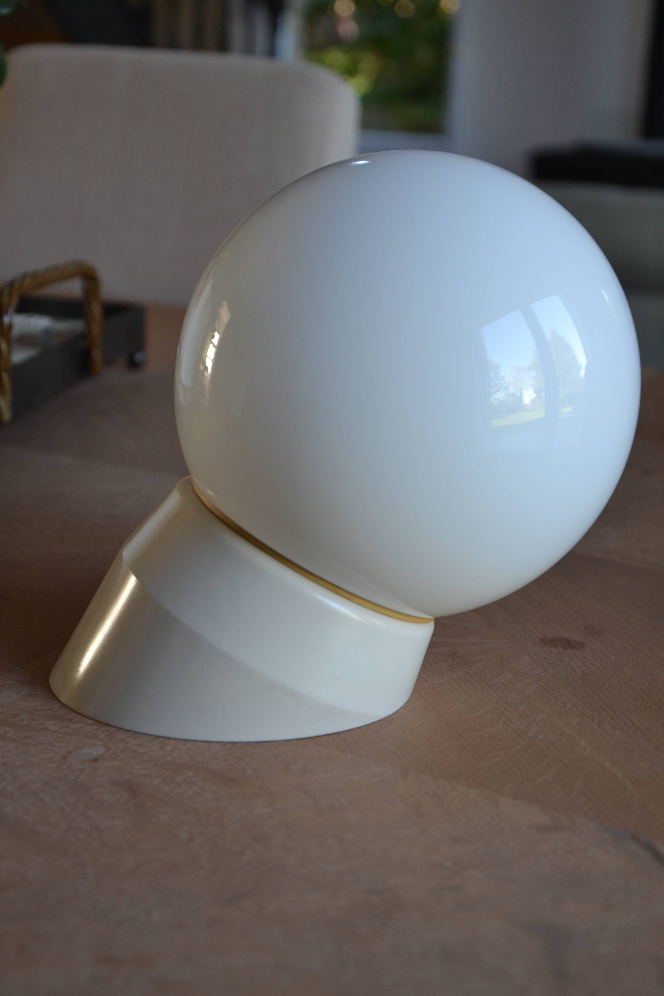 Vintage opaline wall lamp