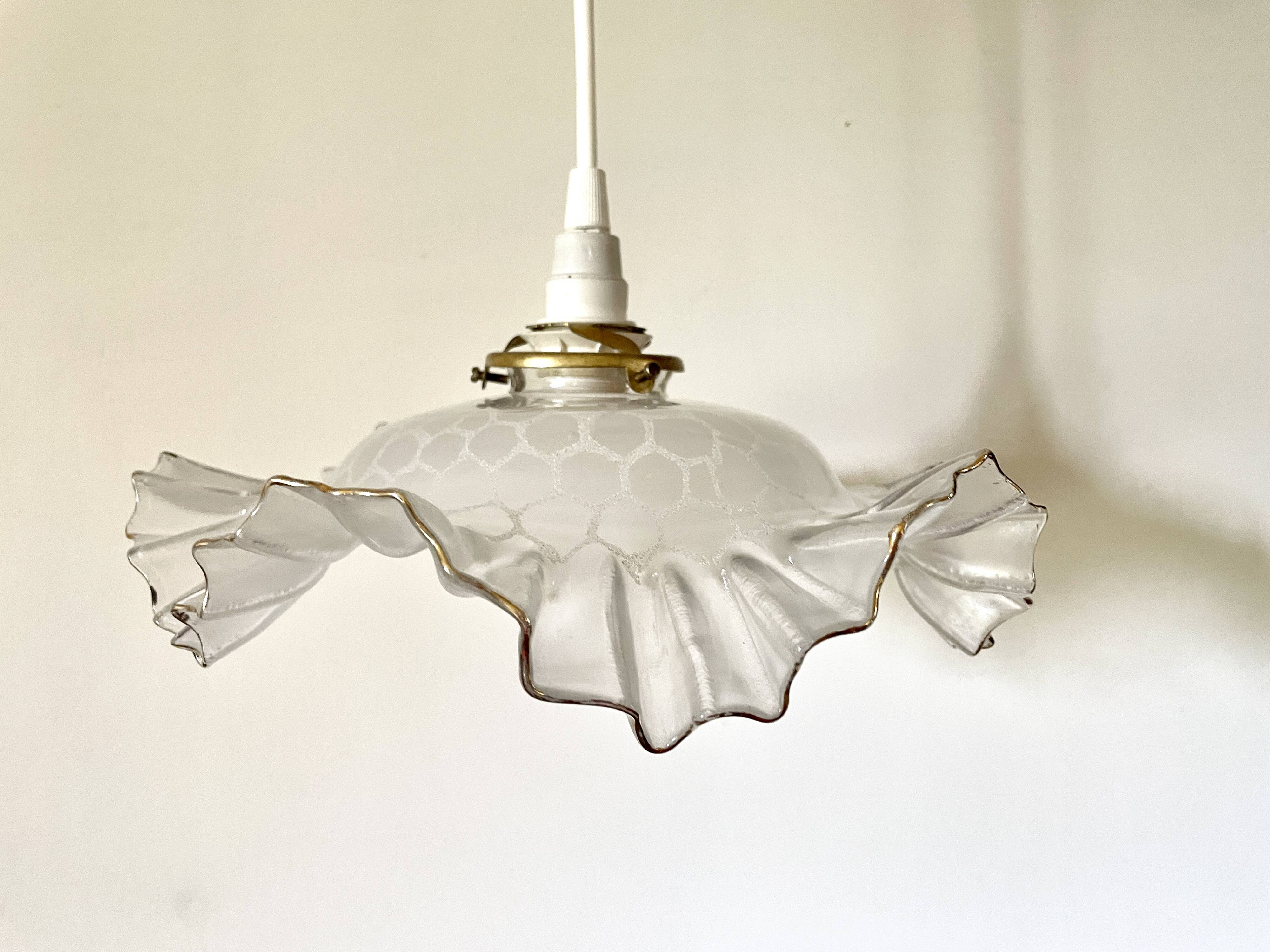 Granite glass draped suspension