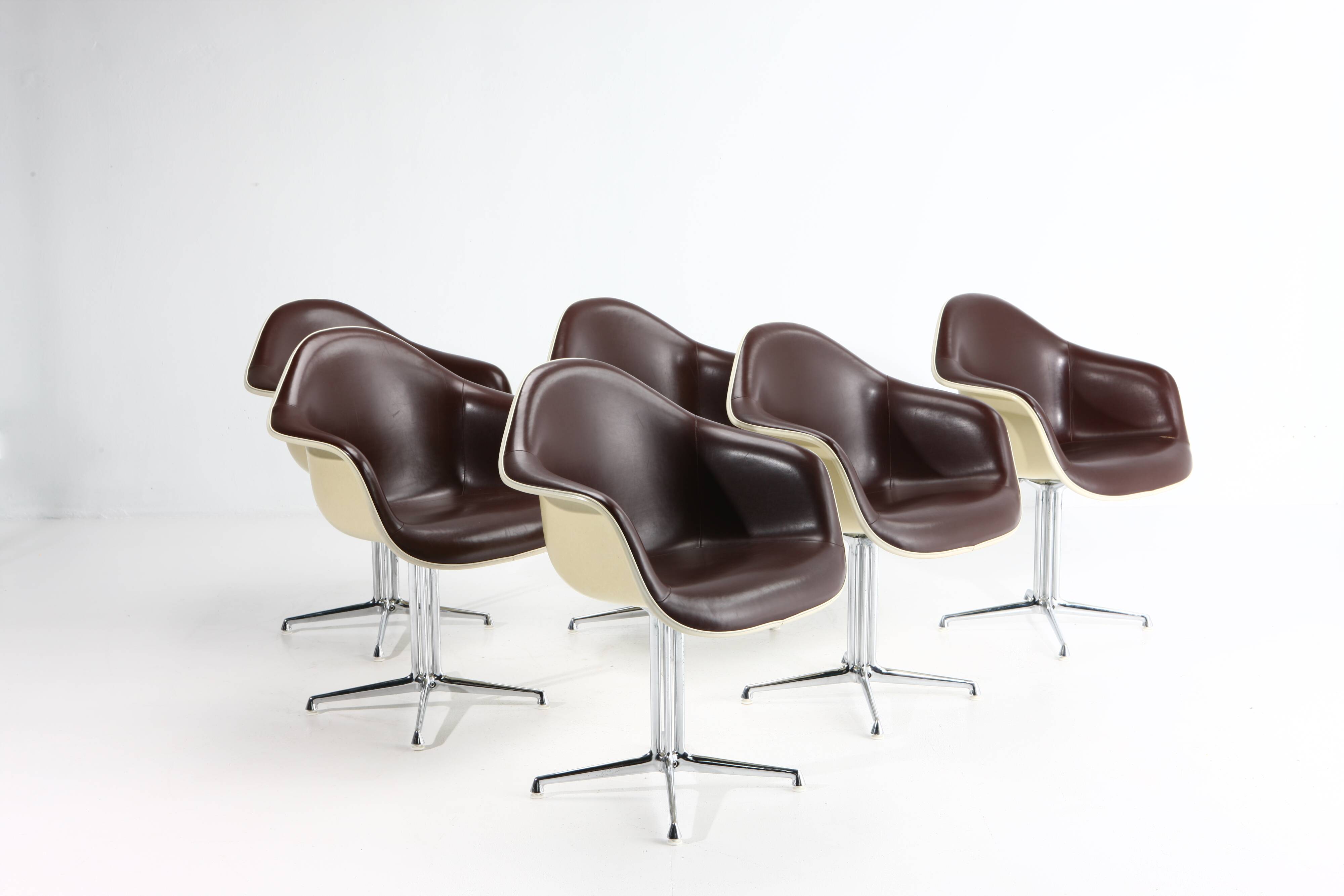 Dax chairs by Ray and Charles Eames for Vitra, 1960s, Set of 6